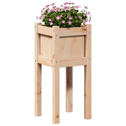 Cache-pot de jardin Nature 31 x 31 x 70 cm Bois de pin massif 538188538188