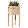 Cache-pot de jardin Nature 31 x 31 x 70 cm Bois de pin massif 538188538188