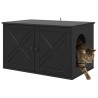 Maison pour chat Noir 85 x 55 x 50,5 cm Bois d'ingénierie 538189538189