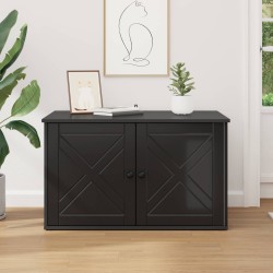 Maison pour chat Noir 85 x 55 x 50,5 cm Bois d'ingénierie 538189538189