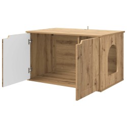 Maison pour chat Chêne artisan 85 x 55 x 50,5 cm 538191538191