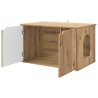Maison pour chat Chêne artisan 85 x 55 x 50,5 cm 538191538191