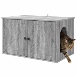 Maison pour chat Gris Sonoma 85 x 55 x 50 cm Bois d'ingénierie 538193538193