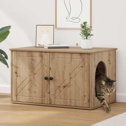 Maison pour chat Chêne artisan 85 x 55 x 50 cm 538194538194