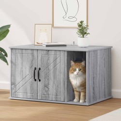 Maison pour chat Gris Sonoma 85 x 55 x 50 cm Bois d'ingénierie 538196538196