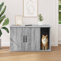 Maison pour chat Gris Sonoma 85 x 55 x 50 cm Bois d'ingénierie 538196538196