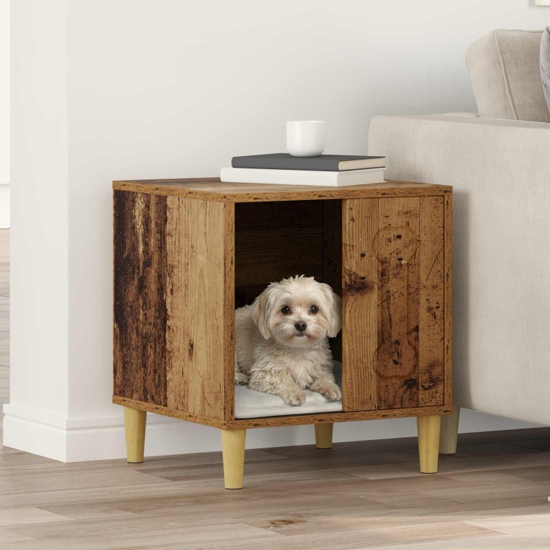 Maison pour Chiens Bois ancien 44 x 42 x 49 cm 538198538198