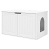 Maison pour chat Blanc 85 x 55 x 50,5 cm Bois d'ingénierie 538201538201