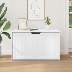 Maison pour chat Blanc 85 x 55 x 50,5 cm Bois d'ingénierie 538201538201