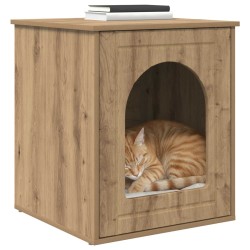 Maison pour chat Chêne artisan 53 x 52 x 62 cm 538202538202