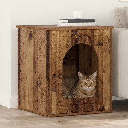 Maison pour chat Bois ancien 53 x 52 x 62 cm Bois d'ingénierie 538203538203