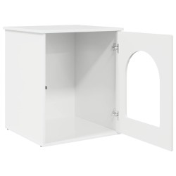 Maison pour chat Blanc Brillant 53 x 52 x 62 cm 538206538206