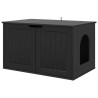 Maison pour chat Noir 85 x 55 x 50,5 cm Bois d'ingénierie 538209538209