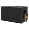 Maison pour chat Noir 85 x 55 x 50,5 cm Bois d'ingénierie 538209538209