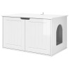Maison pour chat Blanc Brillant 85 x 55 x 50,5 cm 538213538213