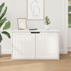 Maison pour chat Blanc Brillant 85 x 55 x 50,5 cm 538213538213