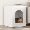 Maison pour chat Blanc 53 x 52 x 62 cm Bois d'ingénierie 538218538218