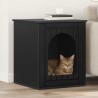 Maison pour chat Noir 53 x 52 x 62 cm Bois d'ingénierie 538219538219