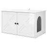 Maison pour chat Blanc Brillant 85 x 55 x 50 cm 538222538222