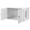 Maison pour chat Blanc Brillant 85 x 55 x 50 cm 538222538222