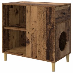 Maison pour chat Bois ancien 72 x 42.5 x 70 cm 538225538225