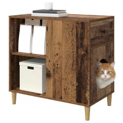 Maison pour chat Bois ancien 72 x 42.5 x 70 cm 538225538225