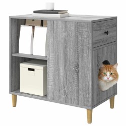 Maison pour chat Gris Sonoma 72 x 42.5 x 70 cm 538226538226