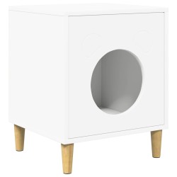 Maison pour chat Blanc 42,5 x 40 x 53 cm Bois d'ingénierie 538229538229