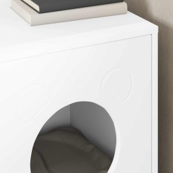 Maison pour chat Blanc 42,5 x 40 x 53 cm Bois d'ingénierie 538229538229