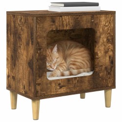 Maison pour chat Chêne fumé 51 x 30 x 52 cm Bois d'ingénierie 538231538231