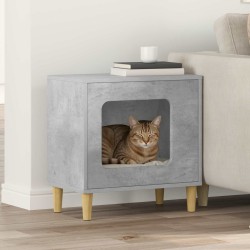 Maison pour chat Béton 51 x 30 x 52 cm Bois d'ingénierie 538232538232