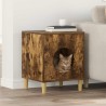 Maison pour chat Chêne fumé 42,5 x 40 x 53 cm Bois d'ingénierie 538235538235