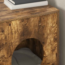 Maison pour chat Chêne fumé 42,5 x 40 x 53 cm Bois d'ingénierie 538235538235