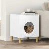 Maison pour chat Blanc Brillant 42,5 x 40 x 53 cm 538236538236