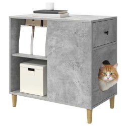Maison pour chat Béton 72 x 42.5 x 70 cm Bois d'ingénierie 538238538238