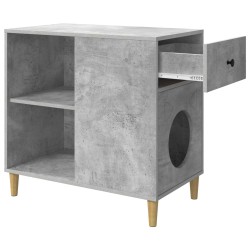 Maison pour chat Béton 72 x 42.5 x 70 cm Bois d'ingénierie 538238538238