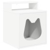 Maison pour chat Blanc 42,5 x 40 x 53,5 cm Bois d'ingénierie 538239538239