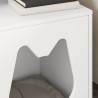 Maison pour chat Blanc 42,5 x 40 x 53,5 cm Bois d'ingénierie 538239538239