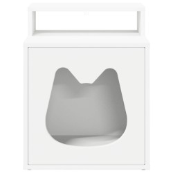 Maison pour chat Blanc 42,5 x 40 x 53,5 cm Bois d'ingénierie 538239538239
