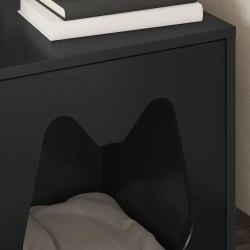 Maison pour chat Noir 42,5 x 40 x 53,5 cm Bois d'ingénierie 538240538240