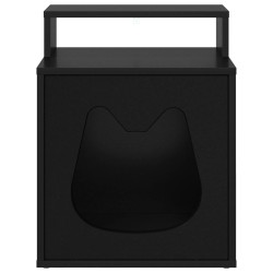 Maison pour chat Noir 42,5 x 40 x 53,5 cm Bois d'ingénierie 538240538240