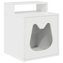 Maison pour chat Blanc Brillant 42,5 x 40 x 53,5 cm 538241538241