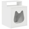 Maison pour chat Blanc Brillant 42,5 x 40 x 53,5 cm 538241538241