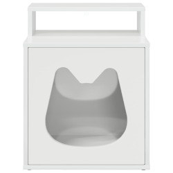 Maison pour chat Blanc Brillant 42,5 x 40 x 53,5 cm 538241538241