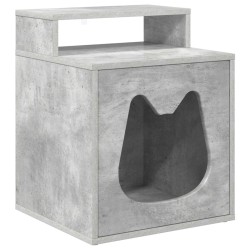 Maison pour chat Béton 42,5 x 40 x 53,5 cm Bois d'ingénierie 538242538242