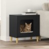 Maison pour chat Noir 51 x 30 x 52 cm Bois d'ingénierie 538245538245