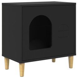 Maison pour chat Noir 51 x 30 x 52 cm Bois d'ingénierie 538248538248