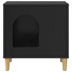 Maison pour chat Noir 51 x 30 x 52 cm Bois d'ingénierie 538248538248