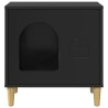 Maison pour chat Noir 51 x 30 x 52 cm Bois d'ingénierie 538248538248