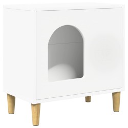 Maison pour chat Blanc 51 x 30 x 52 cm Bois d'ingénierie 538249538249